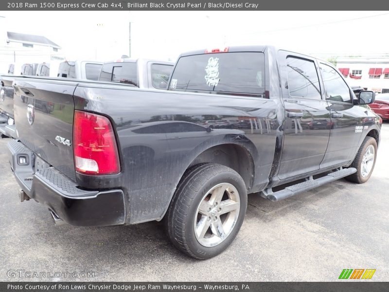 Brilliant Black Crystal Pearl / Black/Diesel Gray 2018 Ram 1500 Express Crew Cab 4x4