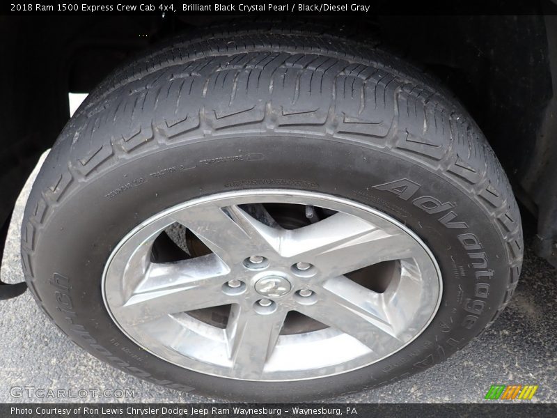 Brilliant Black Crystal Pearl / Black/Diesel Gray 2018 Ram 1500 Express Crew Cab 4x4