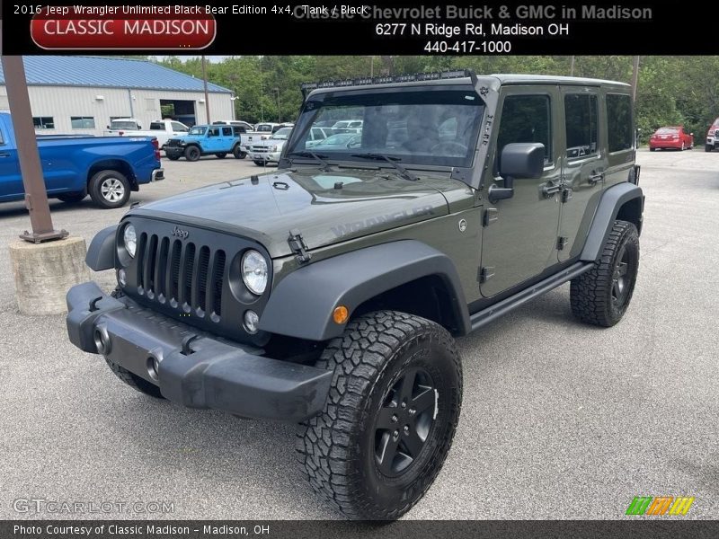 Tank / Black 2016 Jeep Wrangler Unlimited Black Bear Edition 4x4