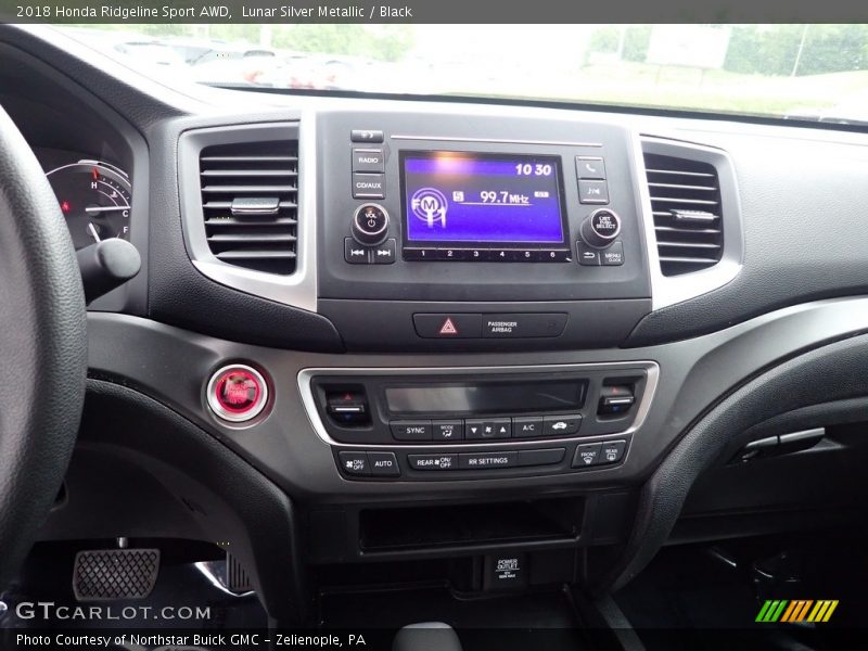 Lunar Silver Metallic / Black 2018 Honda Ridgeline Sport AWD