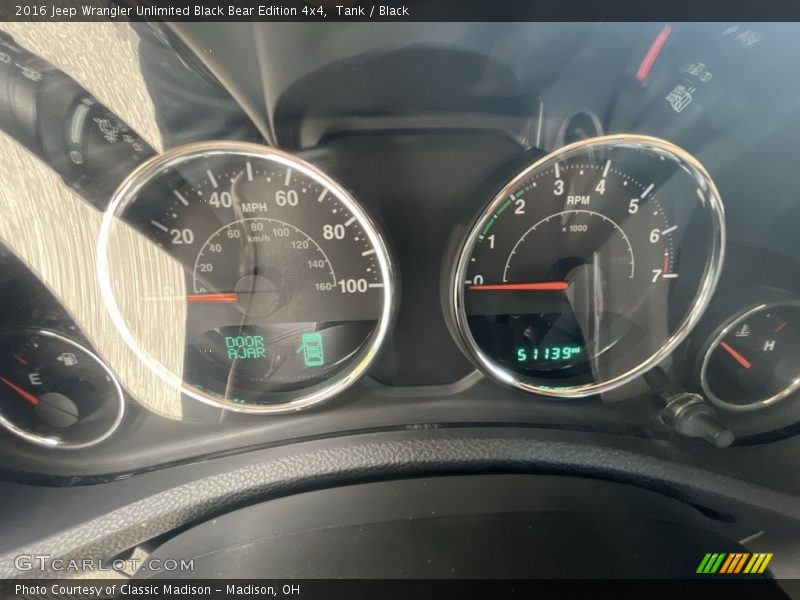 Tank / Black 2016 Jeep Wrangler Unlimited Black Bear Edition 4x4