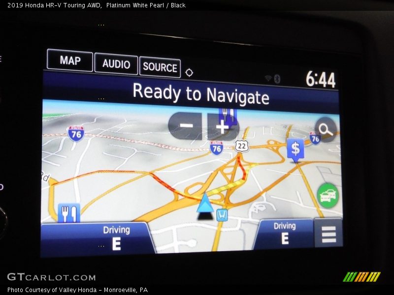 Platinum White Pearl / Black 2019 Honda HR-V Touring AWD