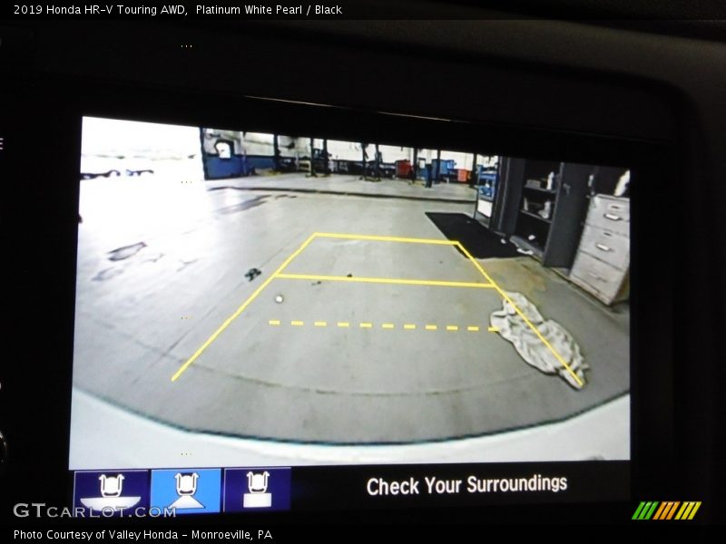 Platinum White Pearl / Black 2019 Honda HR-V Touring AWD