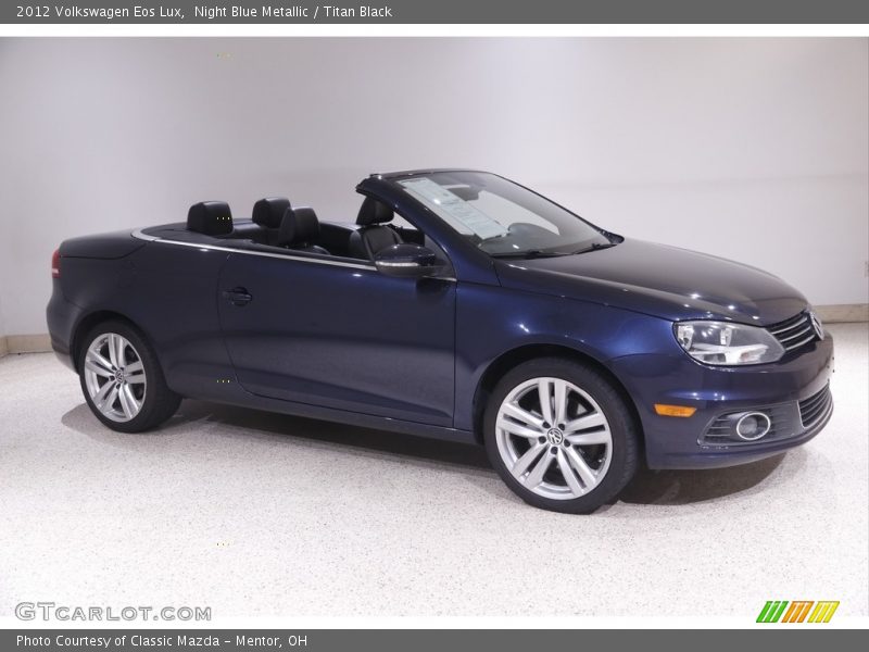 Night Blue Metallic / Titan Black 2012 Volkswagen Eos Lux