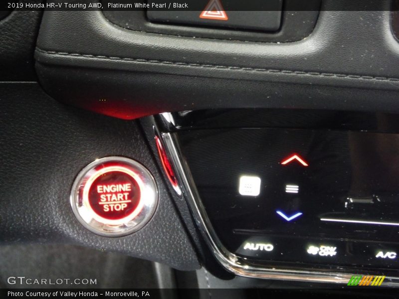 Platinum White Pearl / Black 2019 Honda HR-V Touring AWD