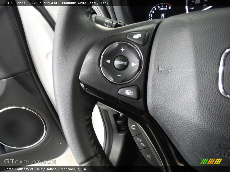 Platinum White Pearl / Black 2019 Honda HR-V Touring AWD