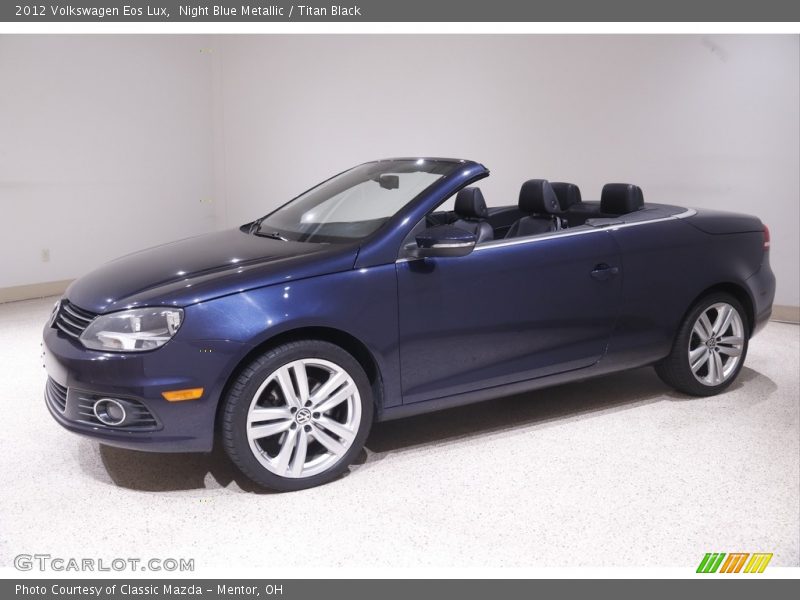 Night Blue Metallic / Titan Black 2012 Volkswagen Eos Lux