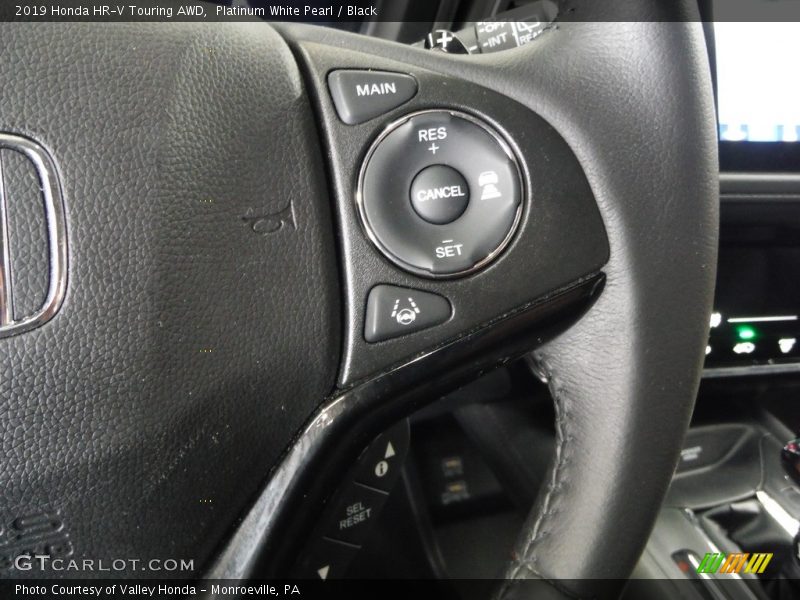 Platinum White Pearl / Black 2019 Honda HR-V Touring AWD