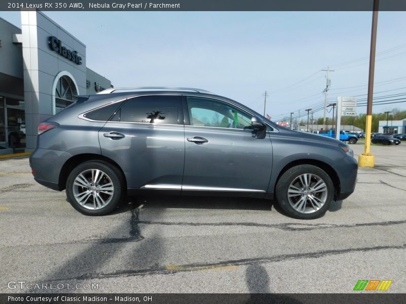 Nebula Gray Pearl / Parchment 2014 Lexus RX 350 AWD