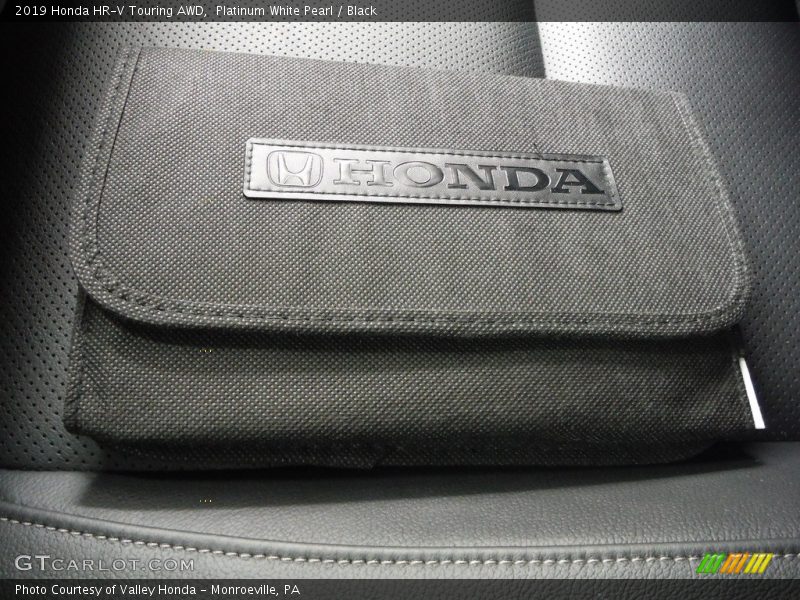 Platinum White Pearl / Black 2019 Honda HR-V Touring AWD
