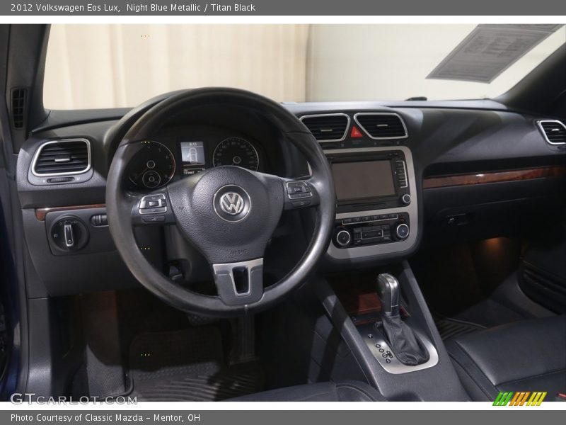 Night Blue Metallic / Titan Black 2012 Volkswagen Eos Lux