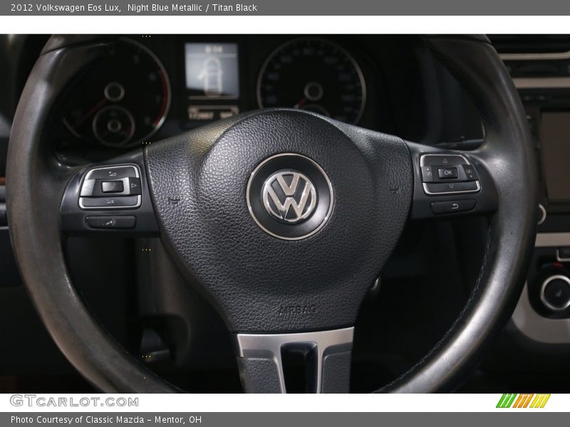 Night Blue Metallic / Titan Black 2012 Volkswagen Eos Lux