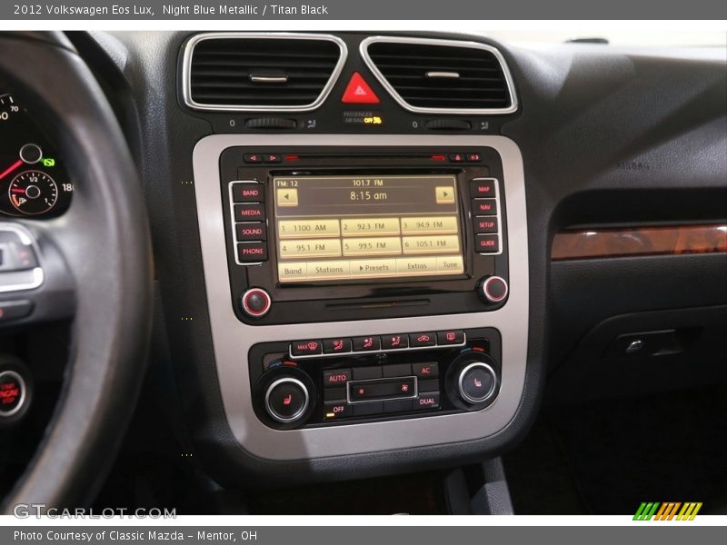 Night Blue Metallic / Titan Black 2012 Volkswagen Eos Lux