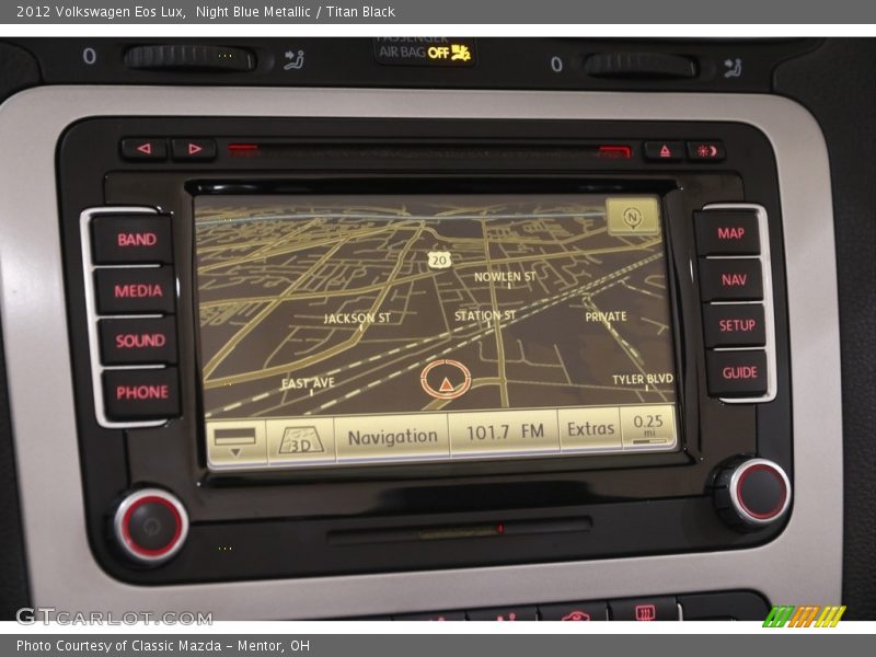 Night Blue Metallic / Titan Black 2012 Volkswagen Eos Lux