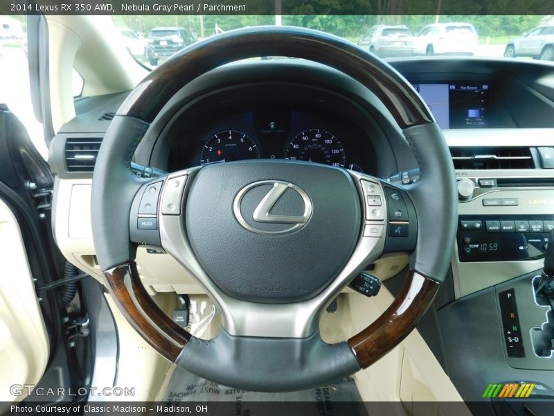 Nebula Gray Pearl / Parchment 2014 Lexus RX 350 AWD