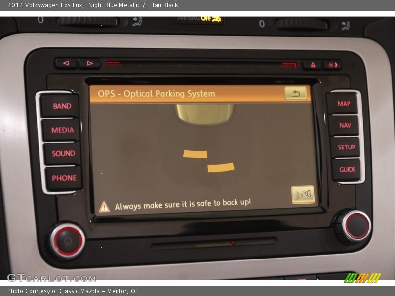 Night Blue Metallic / Titan Black 2012 Volkswagen Eos Lux