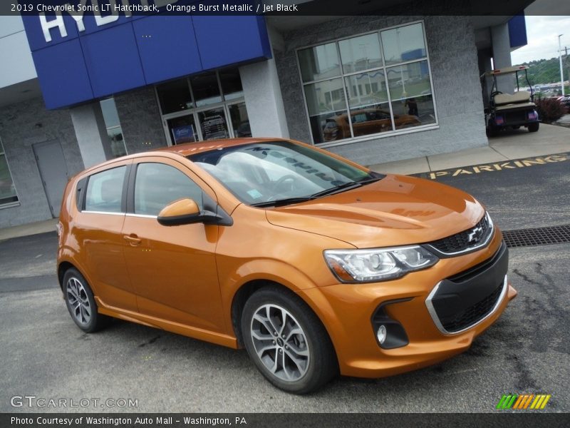 Orange Burst Metallic / Jet Black 2019 Chevrolet Sonic LT Hatchback