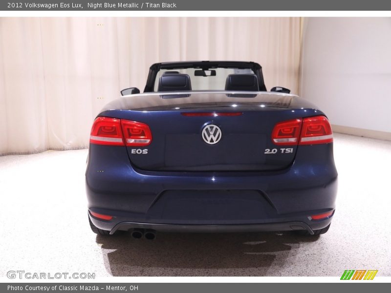 Night Blue Metallic / Titan Black 2012 Volkswagen Eos Lux
