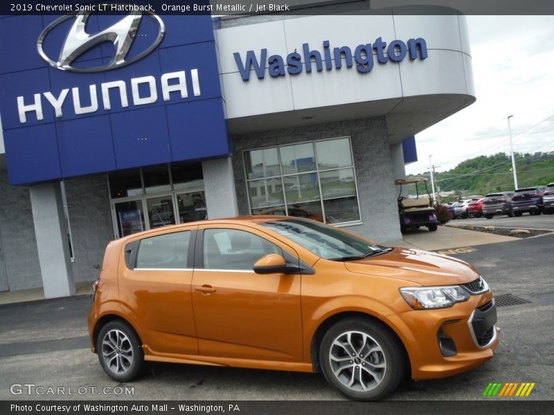 Orange Burst Metallic / Jet Black 2019 Chevrolet Sonic LT Hatchback