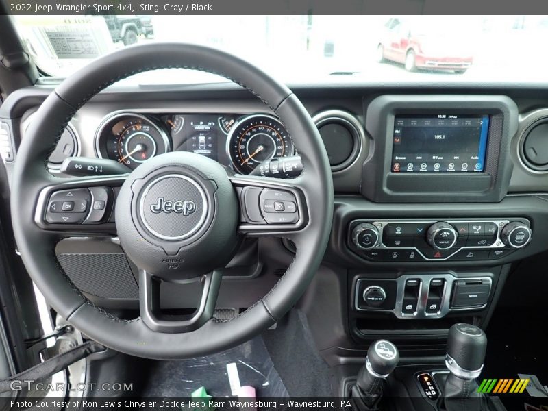 Dashboard of 2022 Wrangler Sport 4x4