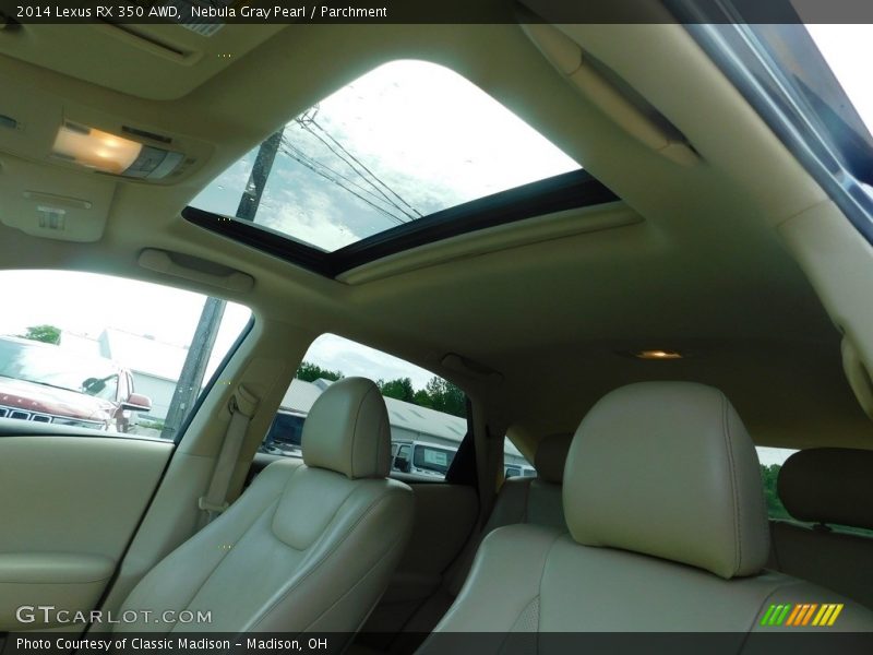 Nebula Gray Pearl / Parchment 2014 Lexus RX 350 AWD