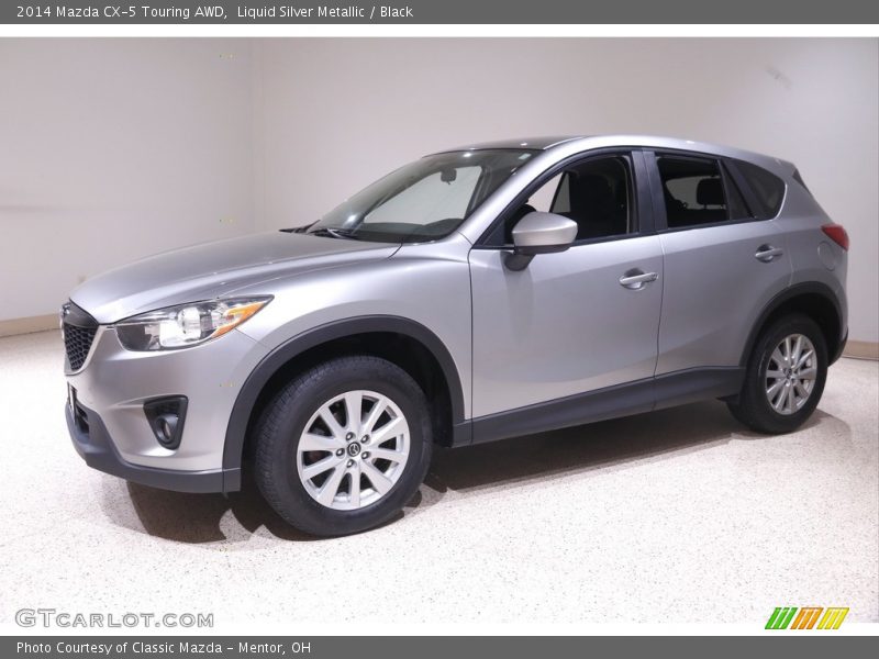 Liquid Silver Metallic / Black 2014 Mazda CX-5 Touring AWD