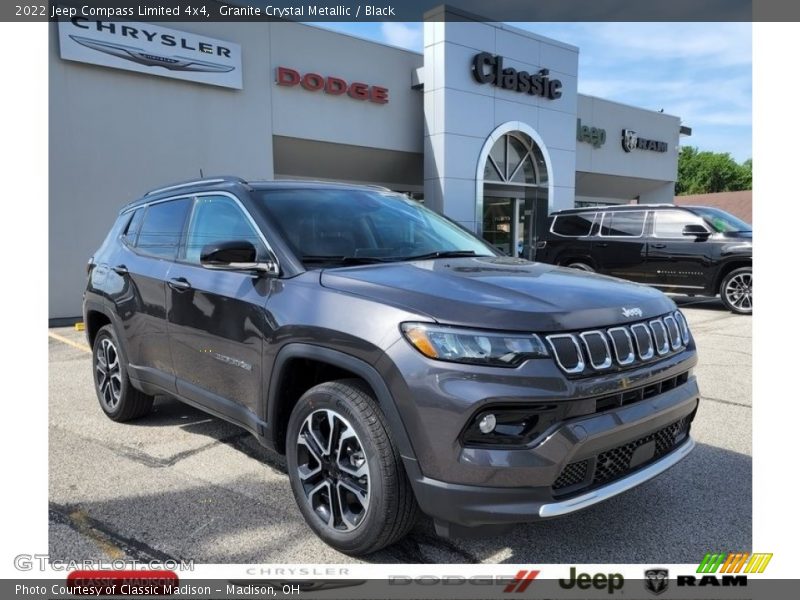 Granite Crystal Metallic / Black 2022 Jeep Compass Limited 4x4