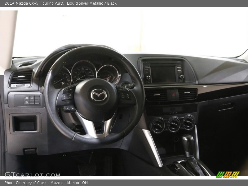 Liquid Silver Metallic / Black 2014 Mazda CX-5 Touring AWD