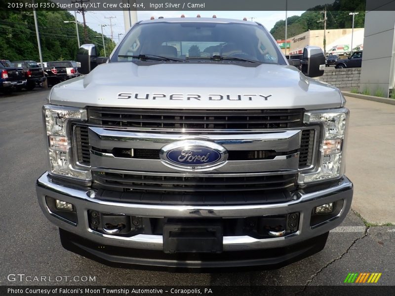 Ingot Silver / Camel 2019 Ford F350 Super Duty XLT Crew Cab 4x4