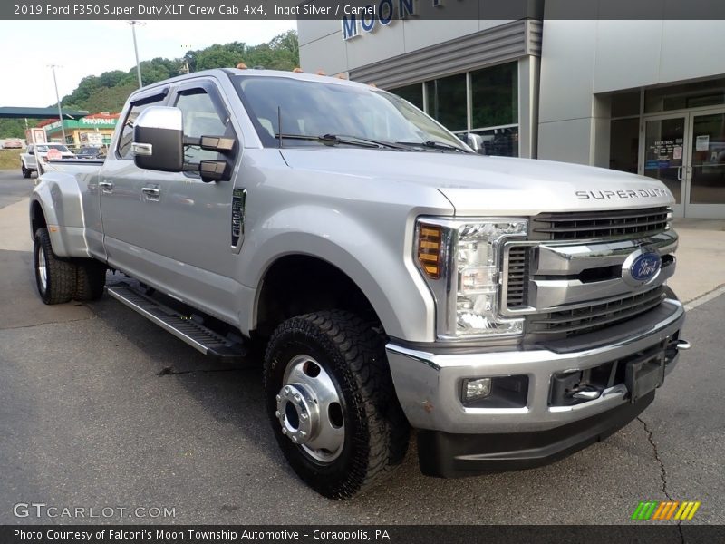 Ingot Silver / Camel 2019 Ford F350 Super Duty XLT Crew Cab 4x4