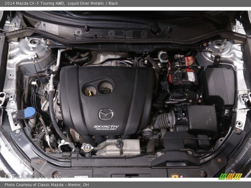 Liquid Silver Metallic / Black 2014 Mazda CX-5 Touring AWD