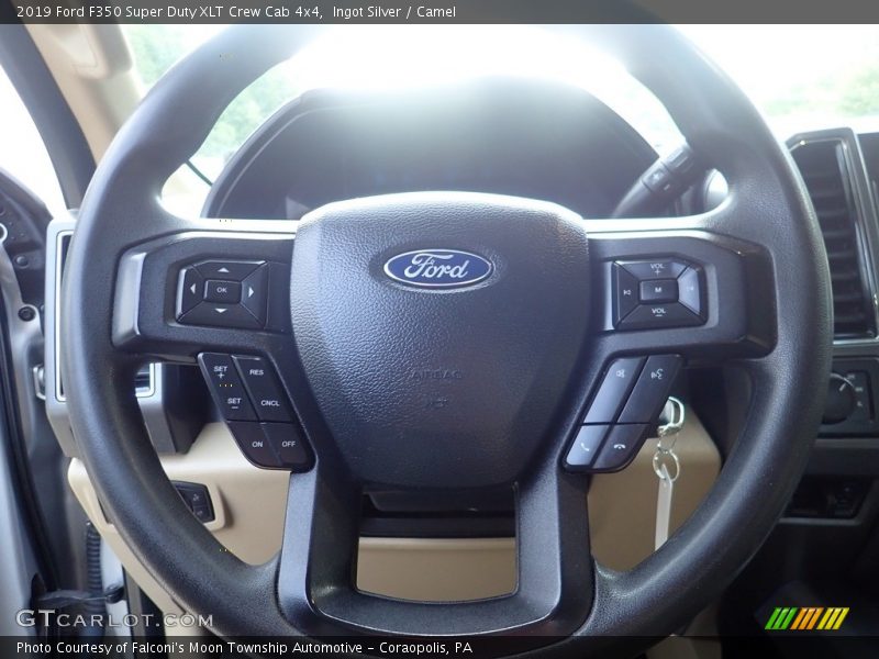 Ingot Silver / Camel 2019 Ford F350 Super Duty XLT Crew Cab 4x4