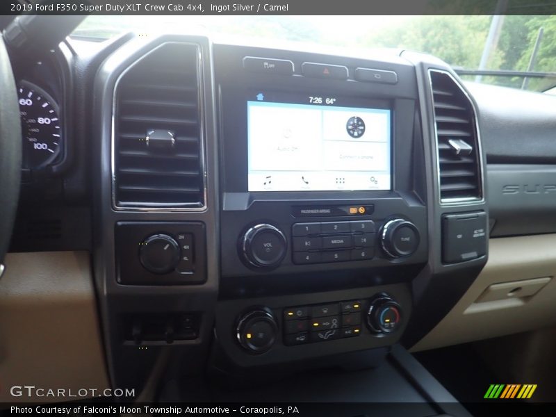 Ingot Silver / Camel 2019 Ford F350 Super Duty XLT Crew Cab 4x4