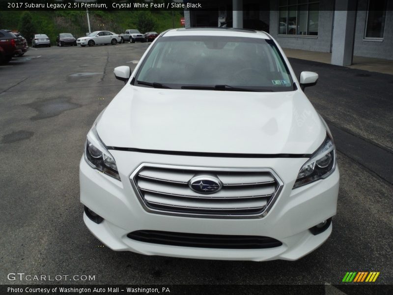 Crystal White Pearl / Slate Black 2017 Subaru Legacy 2.5i Premium