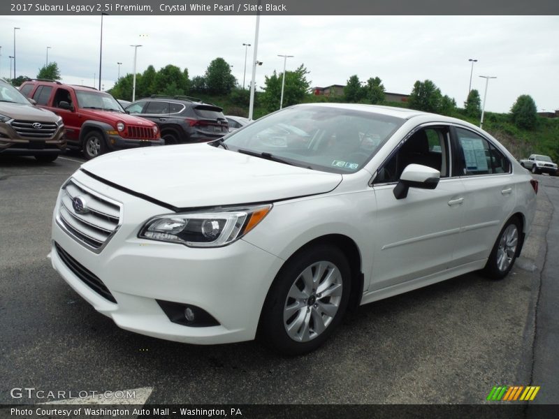 Crystal White Pearl / Slate Black 2017 Subaru Legacy 2.5i Premium