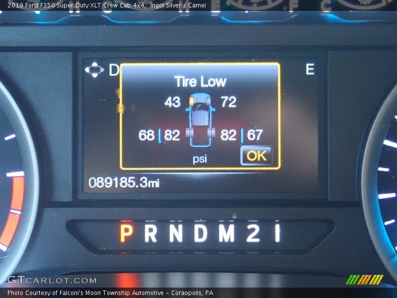 Ingot Silver / Camel 2019 Ford F350 Super Duty XLT Crew Cab 4x4