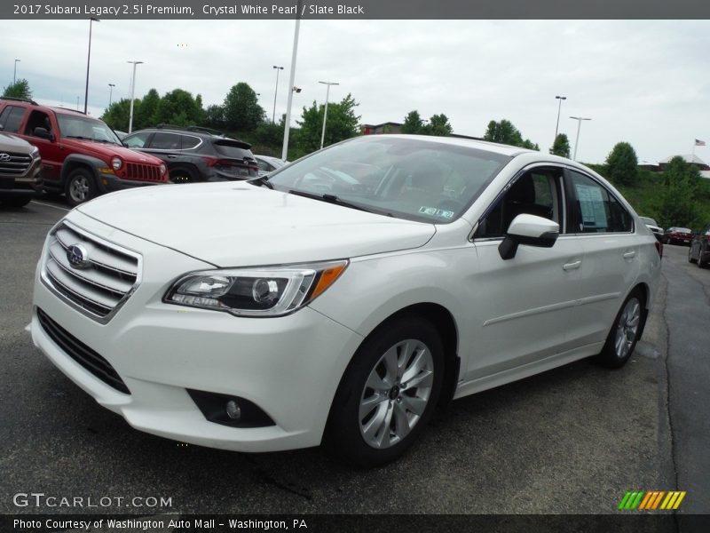 Crystal White Pearl / Slate Black 2017 Subaru Legacy 2.5i Premium