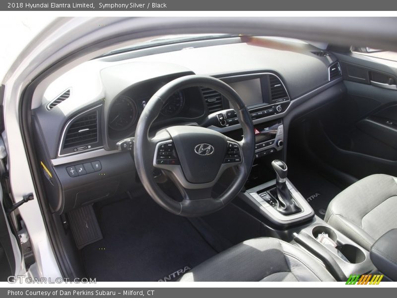 Symphony Silver / Black 2018 Hyundai Elantra Limited