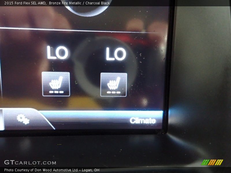 Bronze Fire Metallic / Charcoal Black 2015 Ford Flex SEL AWD
