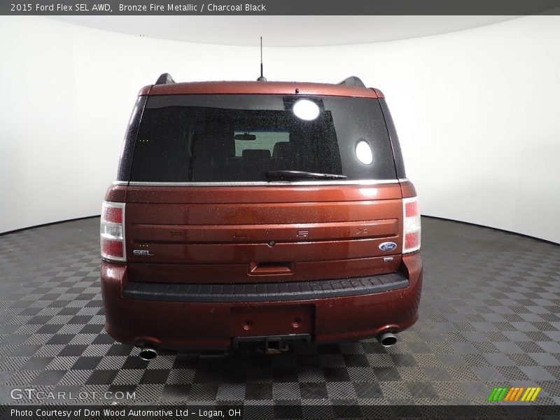 Bronze Fire Metallic / Charcoal Black 2015 Ford Flex SEL AWD