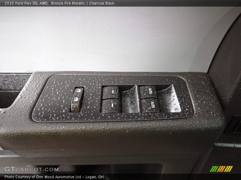 Bronze Fire Metallic / Charcoal Black 2015 Ford Flex SEL AWD