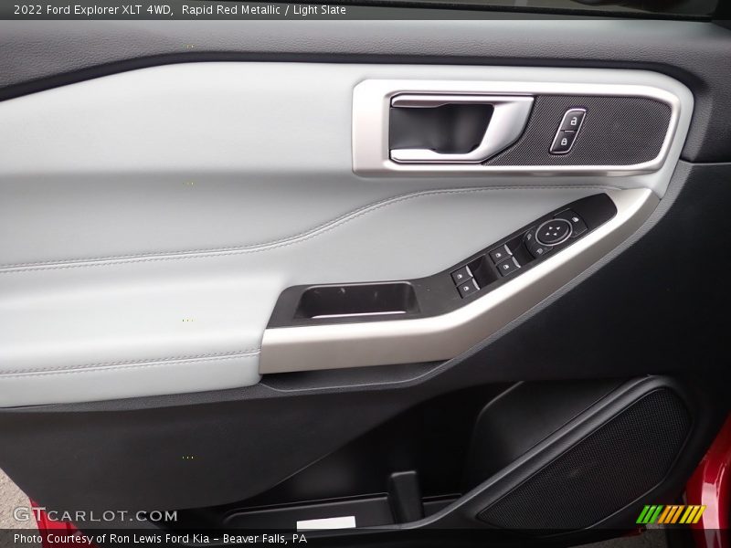 Rapid Red Metallic / Light Slate 2022 Ford Explorer XLT 4WD