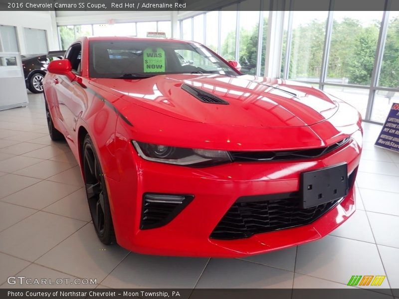 Red Hot / Adrenaline Red 2016 Chevrolet Camaro SS Coupe