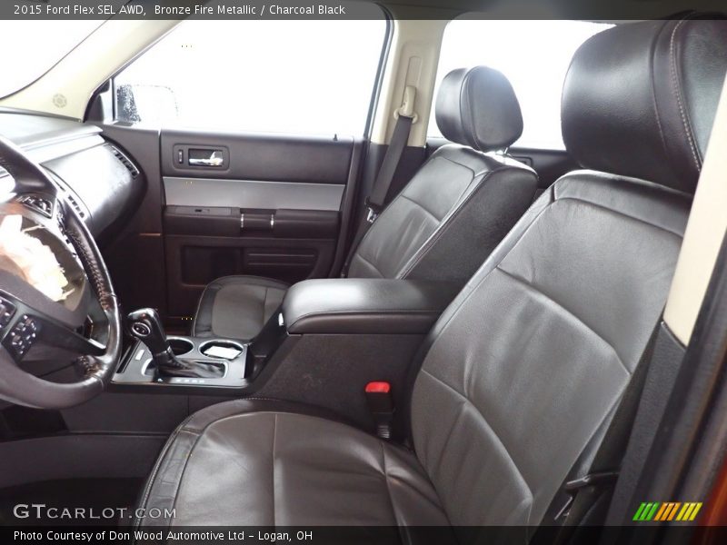 Bronze Fire Metallic / Charcoal Black 2015 Ford Flex SEL AWD