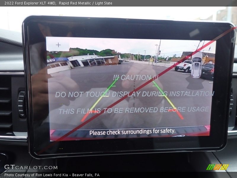Rapid Red Metallic / Light Slate 2022 Ford Explorer XLT 4WD