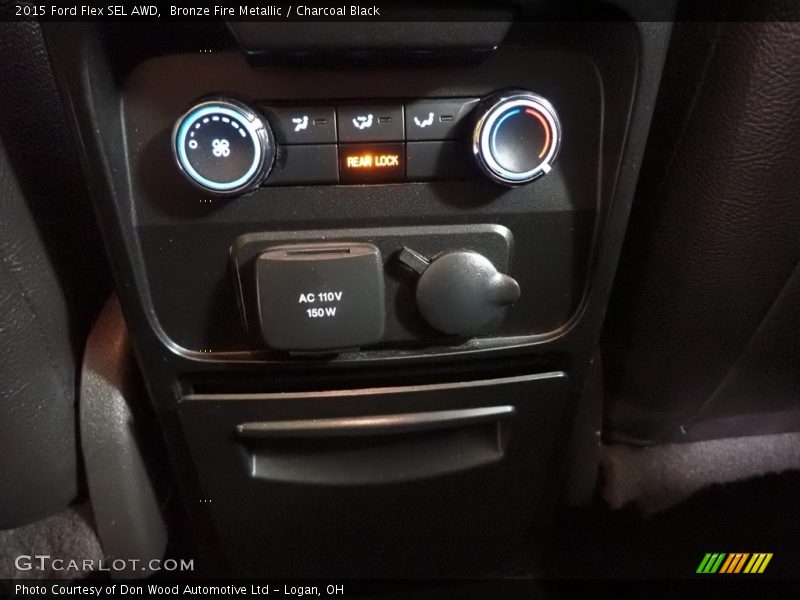 Bronze Fire Metallic / Charcoal Black 2015 Ford Flex SEL AWD