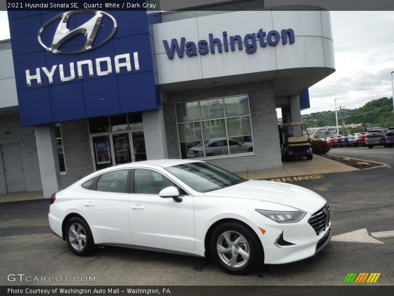 Quartz White / Dark Gray 2021 Hyundai Sonata SE