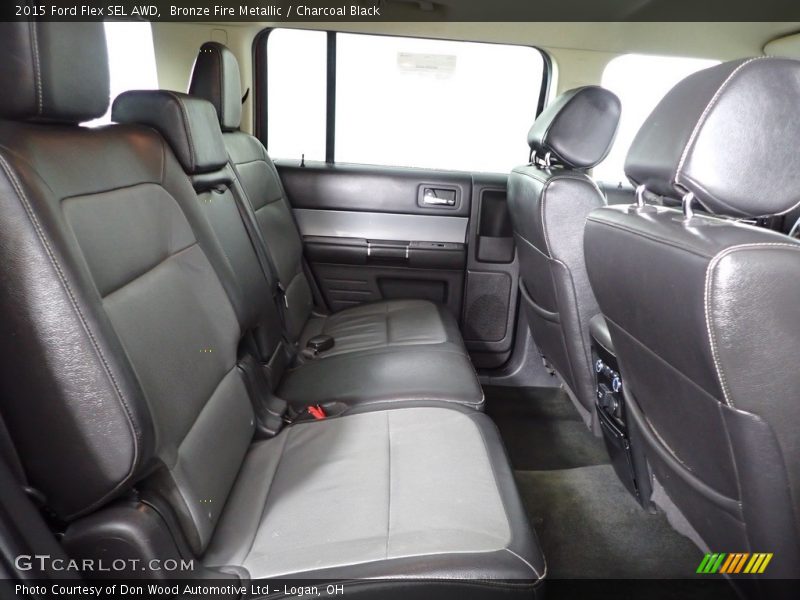 Bronze Fire Metallic / Charcoal Black 2015 Ford Flex SEL AWD
