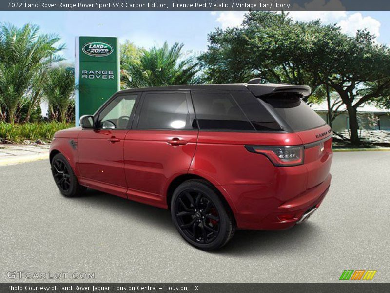 Firenze Red Metallic / Vintage Tan/Ebony 2022 Land Rover Range Rover Sport SVR Carbon Edition
