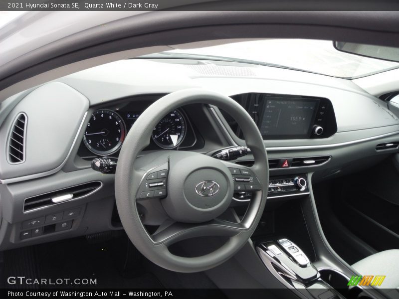 Quartz White / Dark Gray 2021 Hyundai Sonata SE